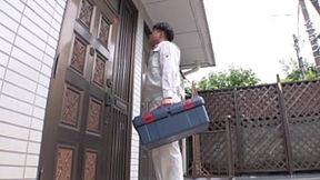 Suddenly fucked from behind by a sensitive busty beauty! Cumming with every twist! [Part 1]