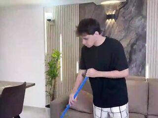 Latin babe mother I'd like to fuck with a massive butt asks for aid and ends up riding a nerdy chap's thick penis! Large butt gets screwed in her moist snatch until climax.