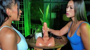 Brunette big booty Gets Taught How to Use a Sex Toy by Her Horny Best Friend Milf Brunette in a Lesbian Playtime Full of pussy licking and First-Time Curiosity - Daniela Andrea & Mariana Martix