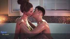 AWAM - Sophia let Dylan massage her breast - all hot kinky stories of her first sex times