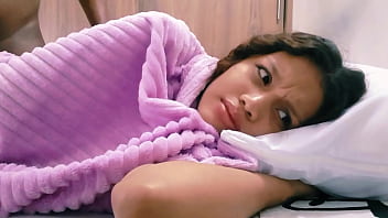 Stepbrother's touch on stepsister &mdash;  forbidden bed sharing intimacy