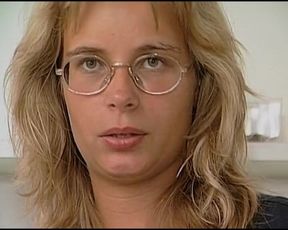 Blondie From Germany Showing How She Plays with Her Muff