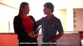 Real estate agent seduces client with tempting offer