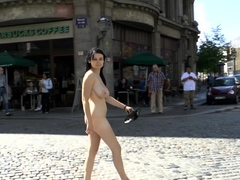 Amateur Outdoor Brunette Masturbates