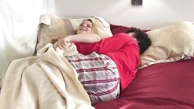 Stepmom shares bed with horny stepson and gets fucked