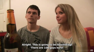 Orgie &#8211; harter Anal-Gangbang für die vollbusige europäische Teenagerin Charlotte Madison