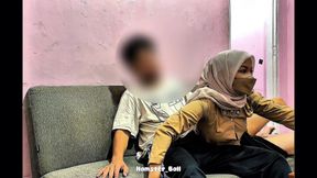 Teacher Desi Malay Teaches Her Hijab-wearing Scout Students to Fuck