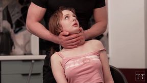 Stepdaughter didn't want to study &mdash;  so I grounded her with my huge cock