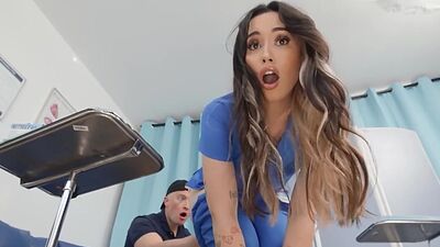 Sperm Clinic Nurse Aria Lee & Her Supervisor Lulu Chu Are Determined To Get Zac's Sample