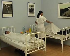 Alluring German nurse gets fucked by a patient