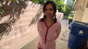 Exposing my best friend Hailey Rose to hardcore outdoor action for her toe-tally satisfying squirt