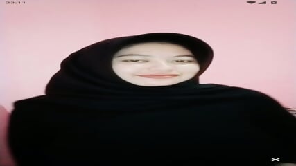 Nana Jilbab Cantik Nekat Bugil Menit 13 Pulen Susunya
