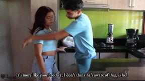 Stepson shares bed with stepmother and manages to fulfill his fantasy without being seen - Porno en Espa&ntilde;ol